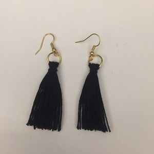 Black Tassel Earrings